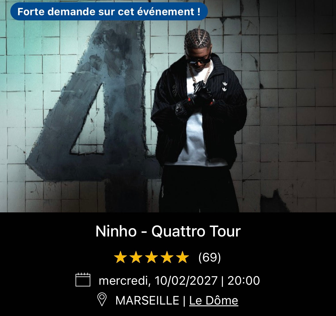 10/02/2027 - Ninho - Marseille - Le Dôme