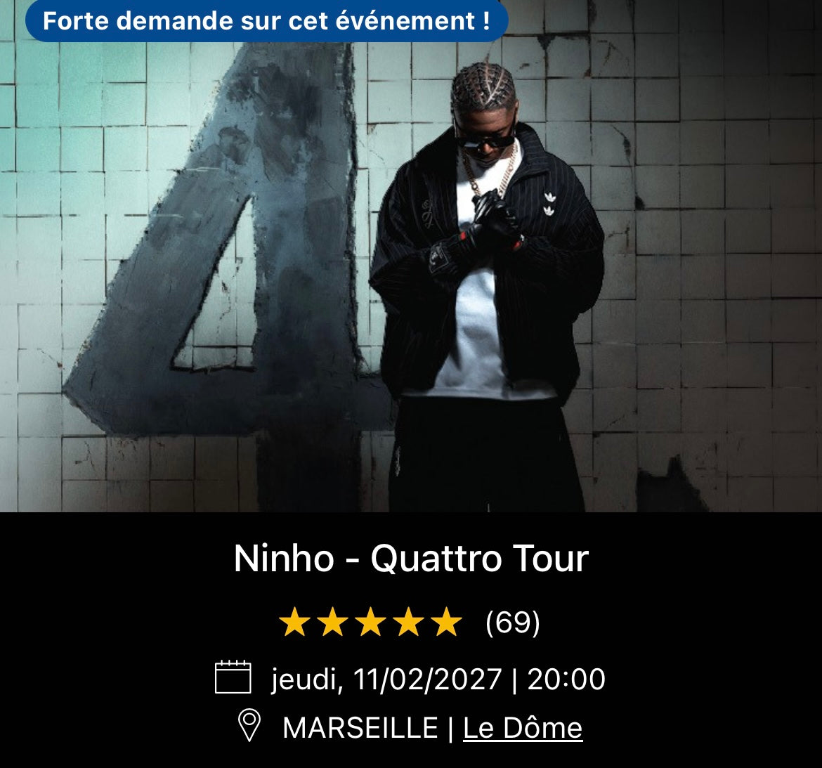 11/02/2027 - Ninho - Marseille - Le Dôme