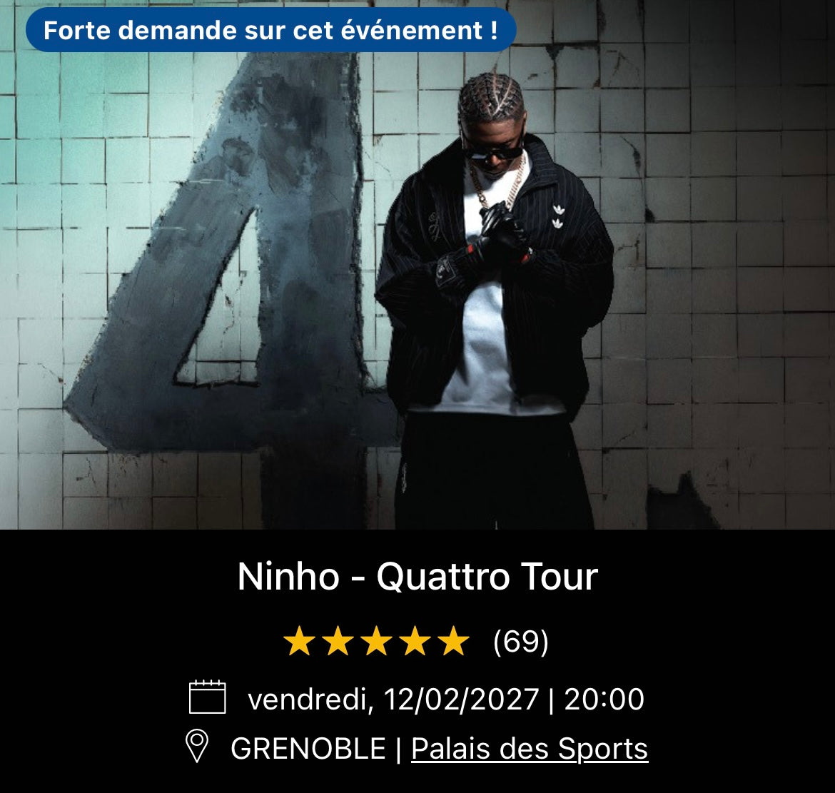 12/02/2027 - Ninho - Grenoble - Palais des Sports