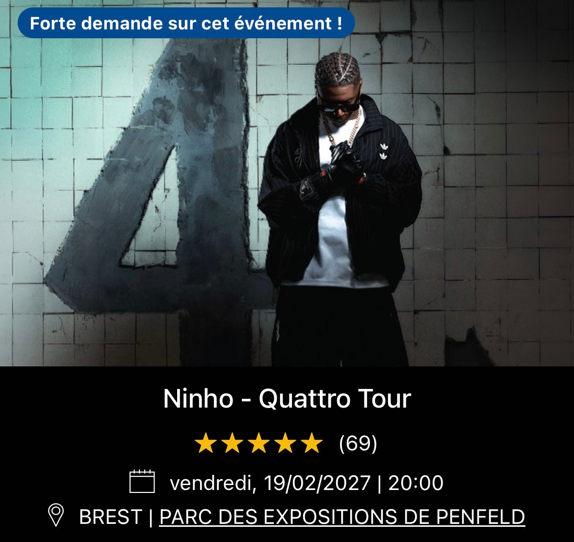 19/02/2027 - Ninho - Brest - Parc des Expositions de Penfeld