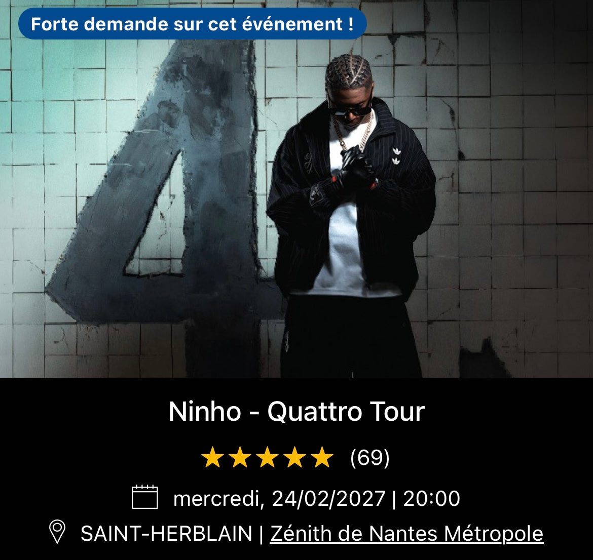 24/02/2027 - Ninho - Saint-Herblain - Zénith de Nantes Métropole