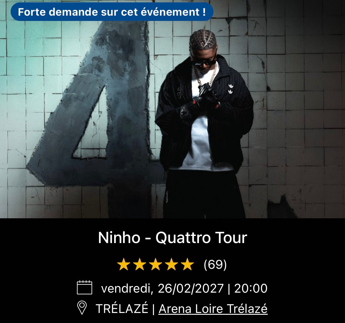 26/02/2027 - Ninho - Trélazé - Arena Loire Trélazé