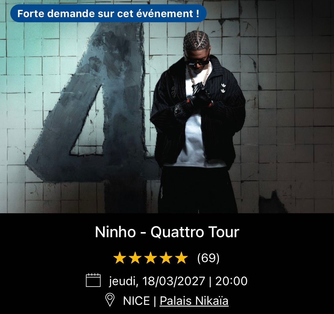 18/03/2027 - Ninho - Nice - Palais Nikaïa