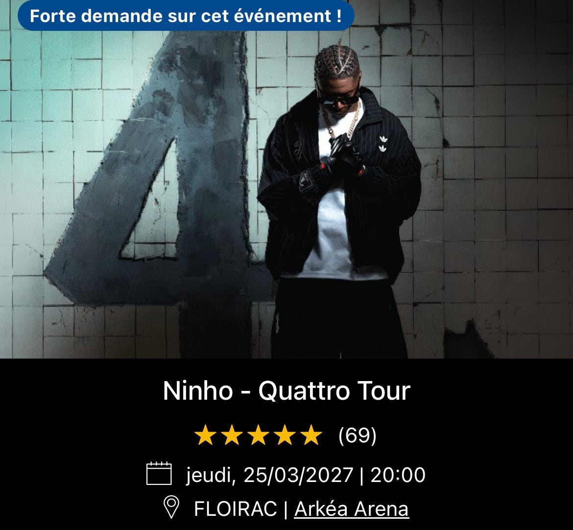 25/03/2027 - Ninho - Floirac - Arkéa Arena